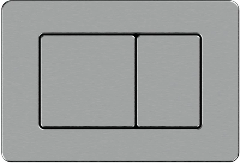 D line – Πλακέτα για εντοιχ. καζανάκι Gun metal light 15326