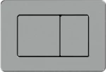 D line – Πλακέτα για εντοιχ. καζανάκι Gun metal light 15326