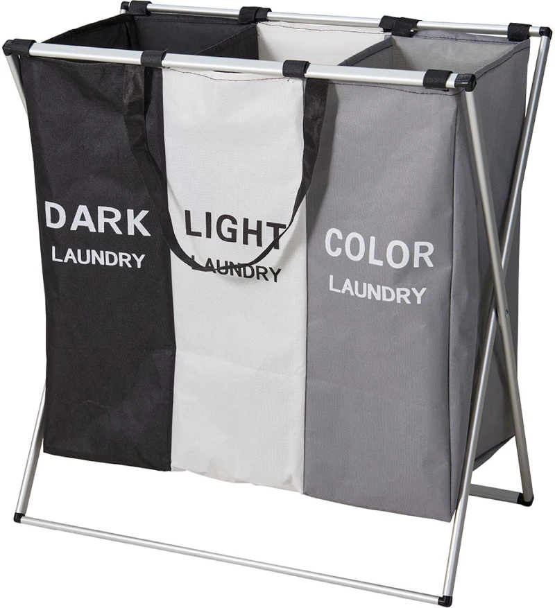 Καλάθι Απλύτων Polyester με Σκελετό Αλουμινίου 58x40cm MRShome  DF-0075000