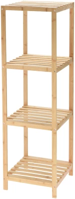 Ραφιέρα Μπάνιου 4 Επιπέδων από Bamboo 34x33x111cm MRShome  DF-0048000