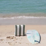 SunnyLife Καρέκλα Ξαπλώστρα Παραλίας Πτυσσόμενη The Vacay Olive Stripe
