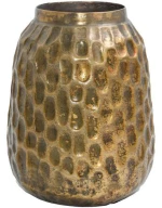 Βάζο 939-124-017 18x22cm Antique Gold Μέταλλο