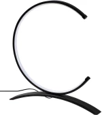 Φωτιστικό Επιτραπέζιο Moon 119FRS1407 35x4x34cm Led 12W 3000K Black Opviq