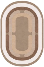 Χαλί Sftkece048 485HFT3960 Brown Oval Conceptum Hypnose 80X120cm Oval