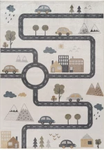 Χαλί Bohem Kids Road 614CCL7472 Cream-Multi Conceptum Hypnose 80X150cm