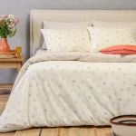 Σεντόνια Spring (Σετ 4τμχ) Beige Melinen King Size 260x270cm 100% Βαμβάκι