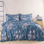 Πάπλωμα Springtime (Σετ 2τμχ) Dark Blue Rythmos Ημίδιπλο 160x240cm 100% Βαμβάκι