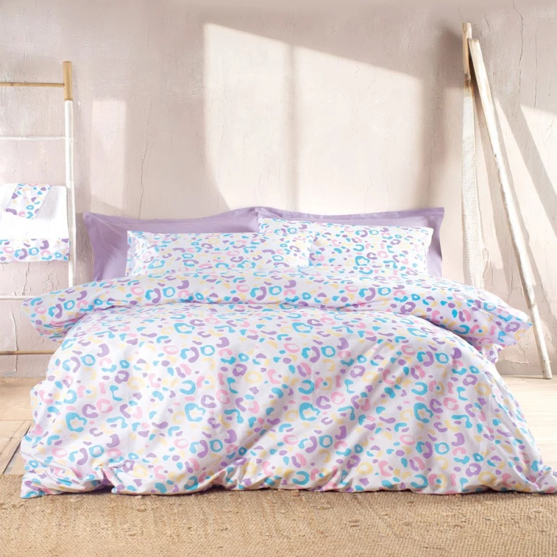 Πάπλωμα Candy (Σετ 3τμχ) Multi Rythmos Υπέρδιπλo 220x240cm 100% Βαμβάκι