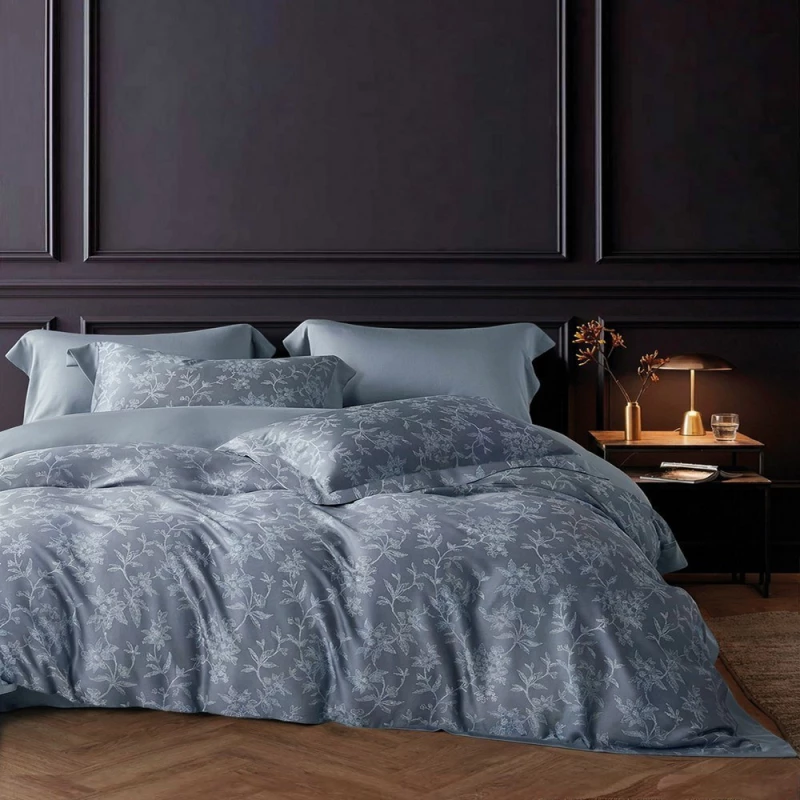 Πάπλωμα Kasmi (Σετ 3τμχ) Grey Rythmos Υπέρδιπλo 235x250cm Tencel