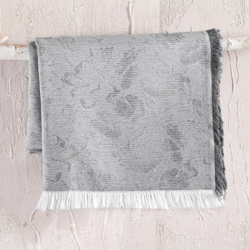 Ριχτάρι Peony Dark Grey Rythmos Πολυθρόνα 160x180cm Βαμβάκι-Πολυέστερ