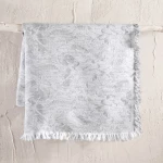Ριχτάρι Peony Light Grey Rythmos Διθέσιο 180x240cm Βαμβάκι-Πολυέστερ