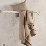 Ριχτάρι Toris Dark Beige Rythmos Πολυθρόνα 160x180cm Βαμβάκι-Πολυέστερ