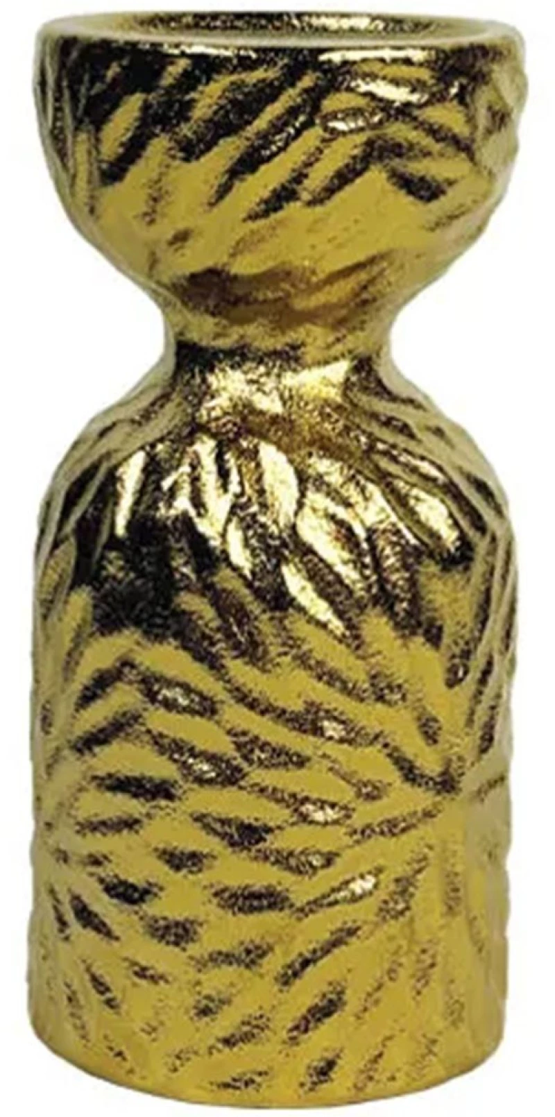 Κηροπήγιο Σφυρήλατο 15-50208 20,3cm Gold Marhome Κεραμικό