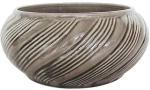 Κασπώ Γραμμές 06-99074 Φ28,5x12,5cm Brown Marhome Πηλός