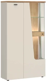 Βιτρίνα Mini Cutou L 162917799 95x40x140cm Oak-Cashmere