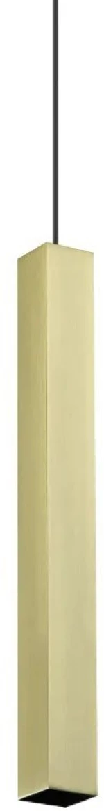 Φωτιστικό Οροφής Κρεμαστό Look Square 366982 GU10 4x40m Brass Ideal Lux
