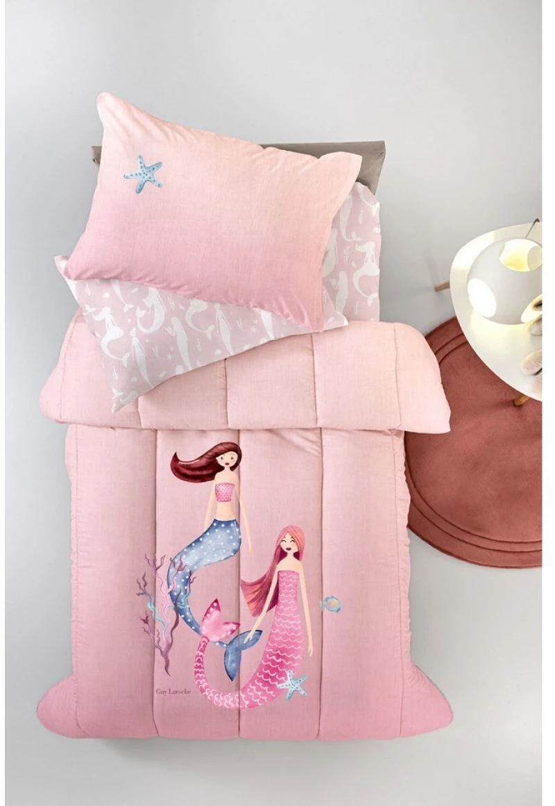 Κουβερλί Παιδικό Merida Pink Guy Laroche Μονό 160x230cm Πολυέστερ