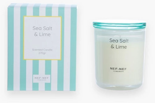 Αρωματικό Κερί Sea Salt & Lime 270gr Aqua Nef-Nef Homeware