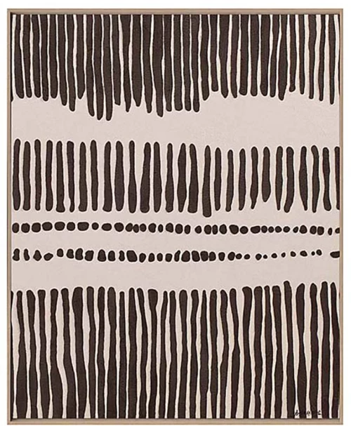 Πίνακας Ethnic Hand Paint με κορνίζα 80x100x3,8cm Zaros 27580 PI393