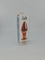 Glass Plug No, Yellow, 9.2 cm, Guilty Toys, Sexxify