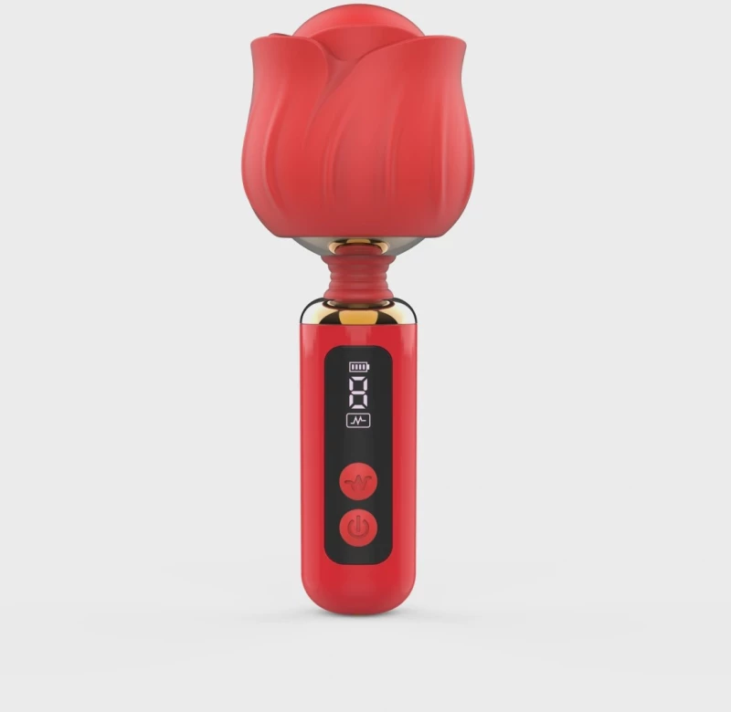Mini Massage Vibrator Luxury Bloom, 9 Vibration Modes, LCD Displ