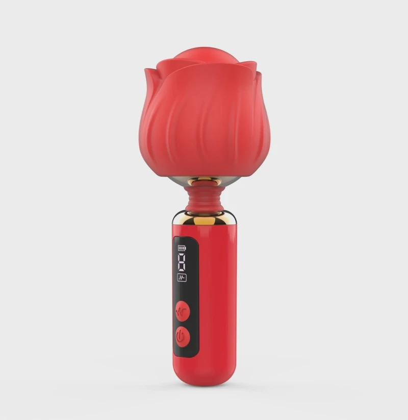 Mini Massage Vibrator Luxury Bloom, 9 Vibration Modes, LCD Displ