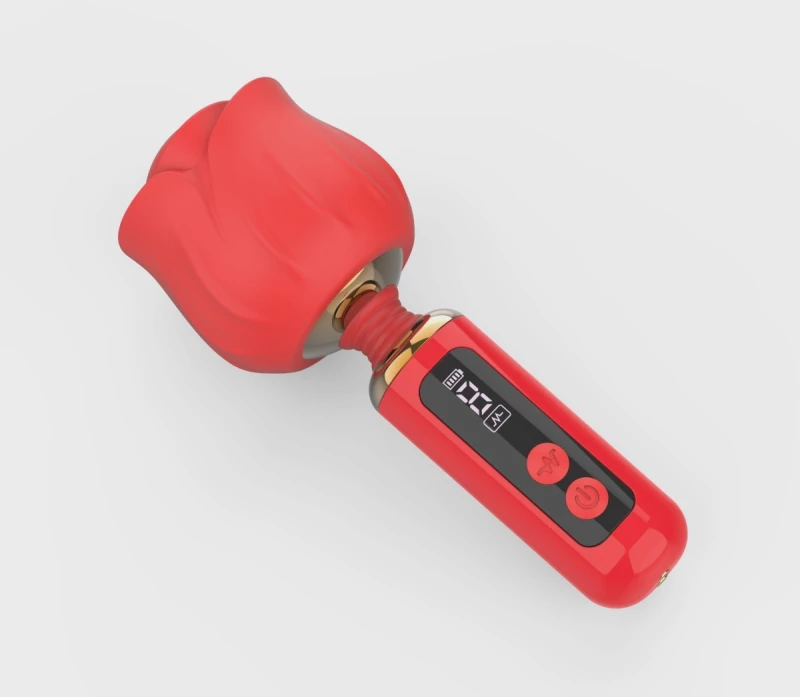 Mini Massage Vibrator Luxury Bloom, 9 Vibration Modes, LCD Displ
