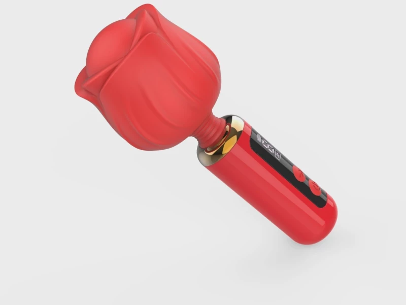 Mini Massage Vibrator Luxury Bloom, 9 Vibration Modes, LCD Displ