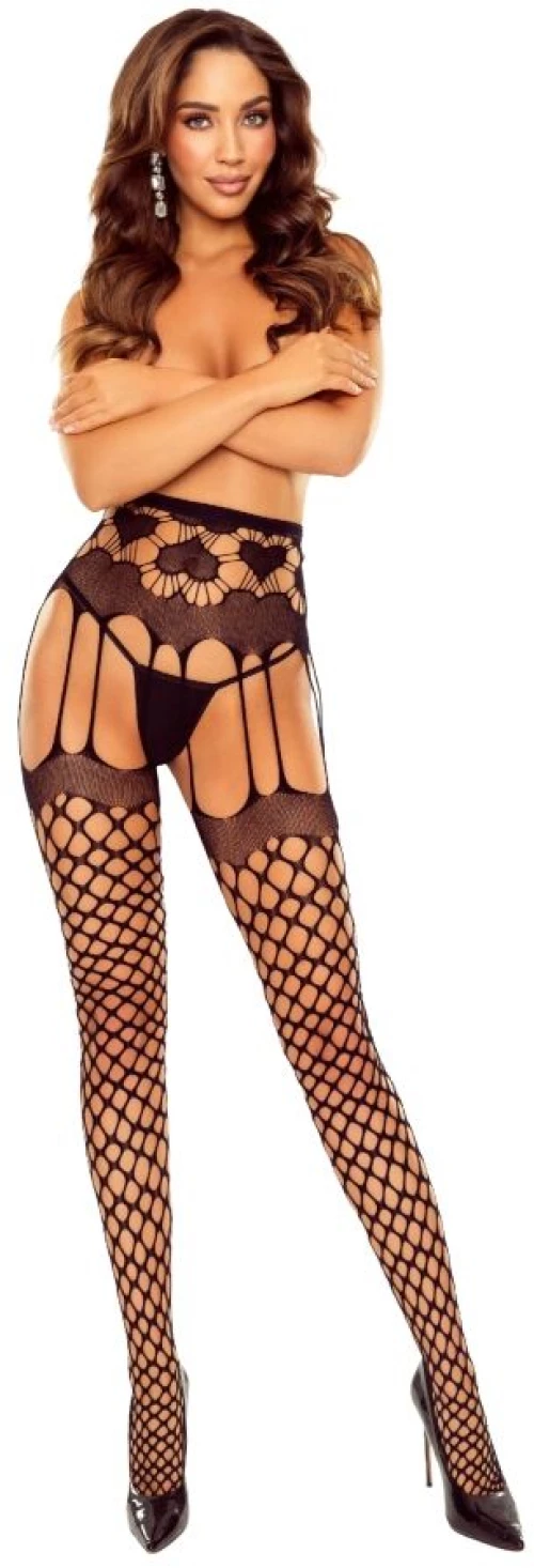 PASSION - S031 BLACK FISHNET TIGHTS ONE SIZE