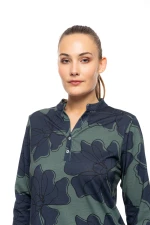 Γυναικεία Πυτζάμα Pink Label - Floral Print - Navy - Cotton - Regular Fit
