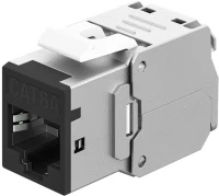 GOOBAY Keystone module RJ45 77943, CAT 6A STP, slim, toolfree, ασημί/μαύρο