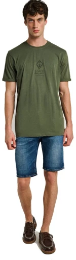 STAFF Ανδρικό πράσινο κοντομάνικο -Shirt 64-006.055.Ν0093