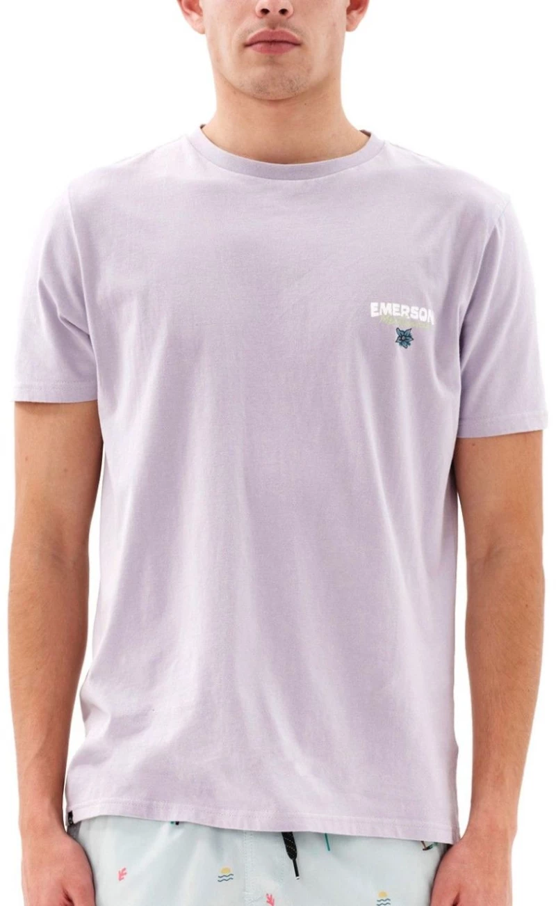 EMERSON Ανδρικό λιλά μπλουζάκι T-Shirt 231.EM33.122 LILAC..