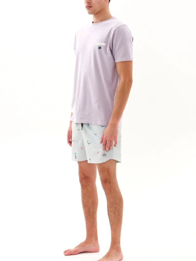 EMERSON Ανδρικό λιλά μπλουζάκι T-Shirt 231.EM33.122 LILAC..