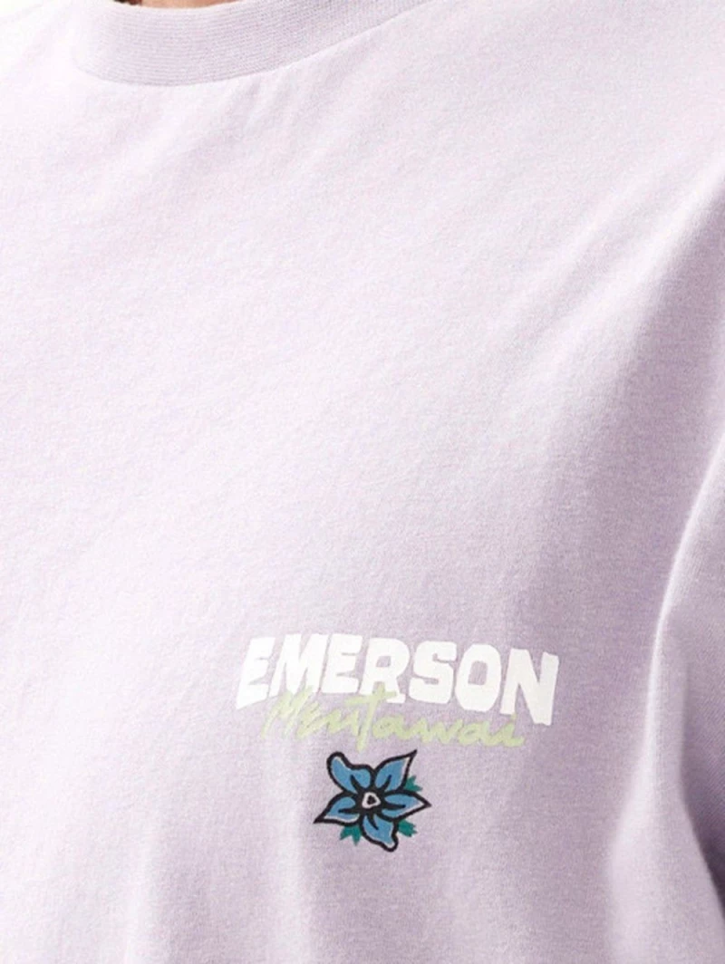 EMERSON Ανδρικό λιλά μπλουζάκι T-Shirt 231.EM33.122 LILAC..