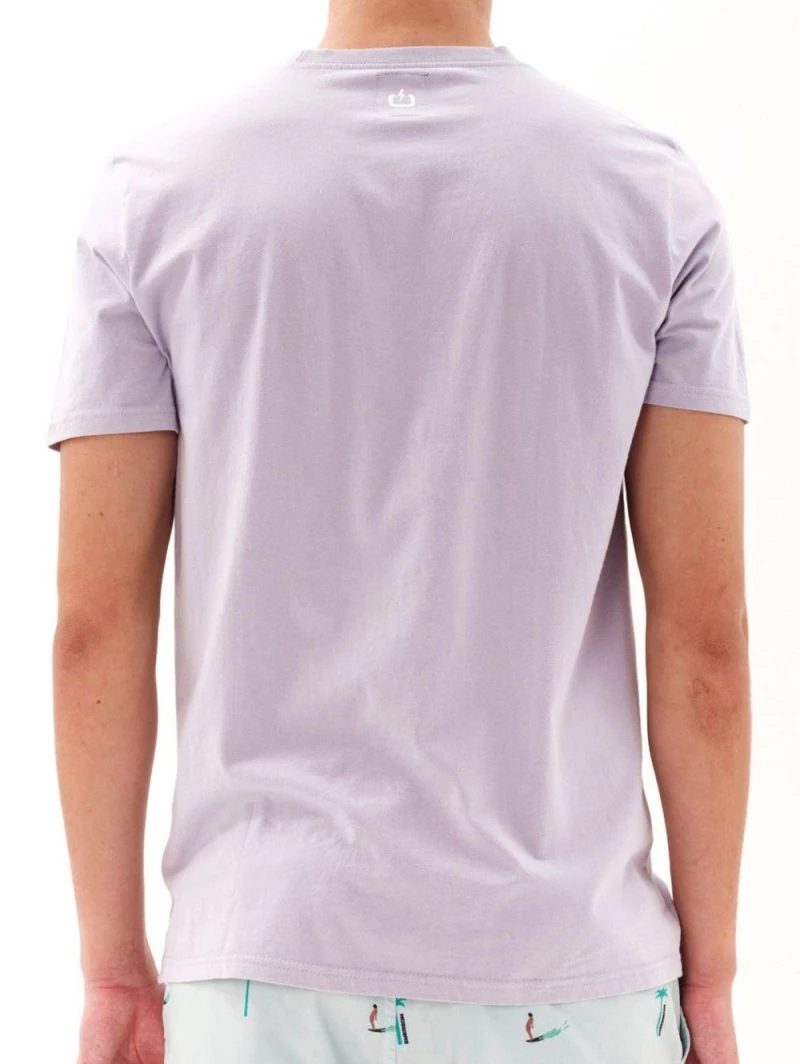 EMERSON Ανδρικό λιλά μπλουζάκι T-Shirt 231.EM33.122 LILAC..