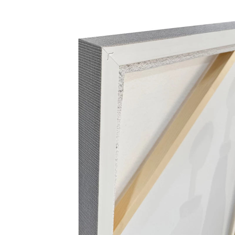 LIBERTA TRINITY ΠΙΝΑΚΑΣ ΔΙΑΚΟΣΜΗΣΗΣ 80x120x4cm ΚΑΜΒΑΣ OFF WHITE STONE GREY ΞΥΛΟ ΓΚΡΙ