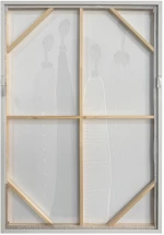 LIBERTA TRINITY ΠΙΝΑΚΑΣ ΔΙΑΚΟΣΜΗΣΗΣ 80x120x4cm ΚΑΜΒΑΣ OFF WHITE STONE GREY ΞΥΛΟ ΓΚΡΙ