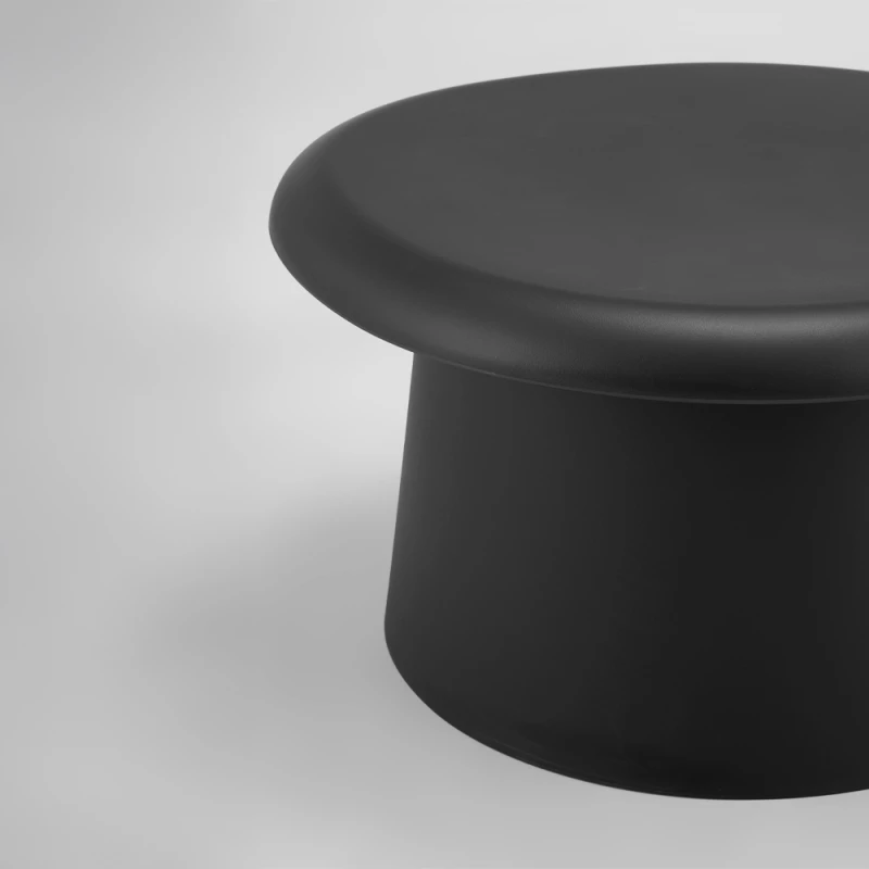 LIBERTA RIVVA COFFEE TABLE ΜΑΥΡΟ 70x70x39cm
