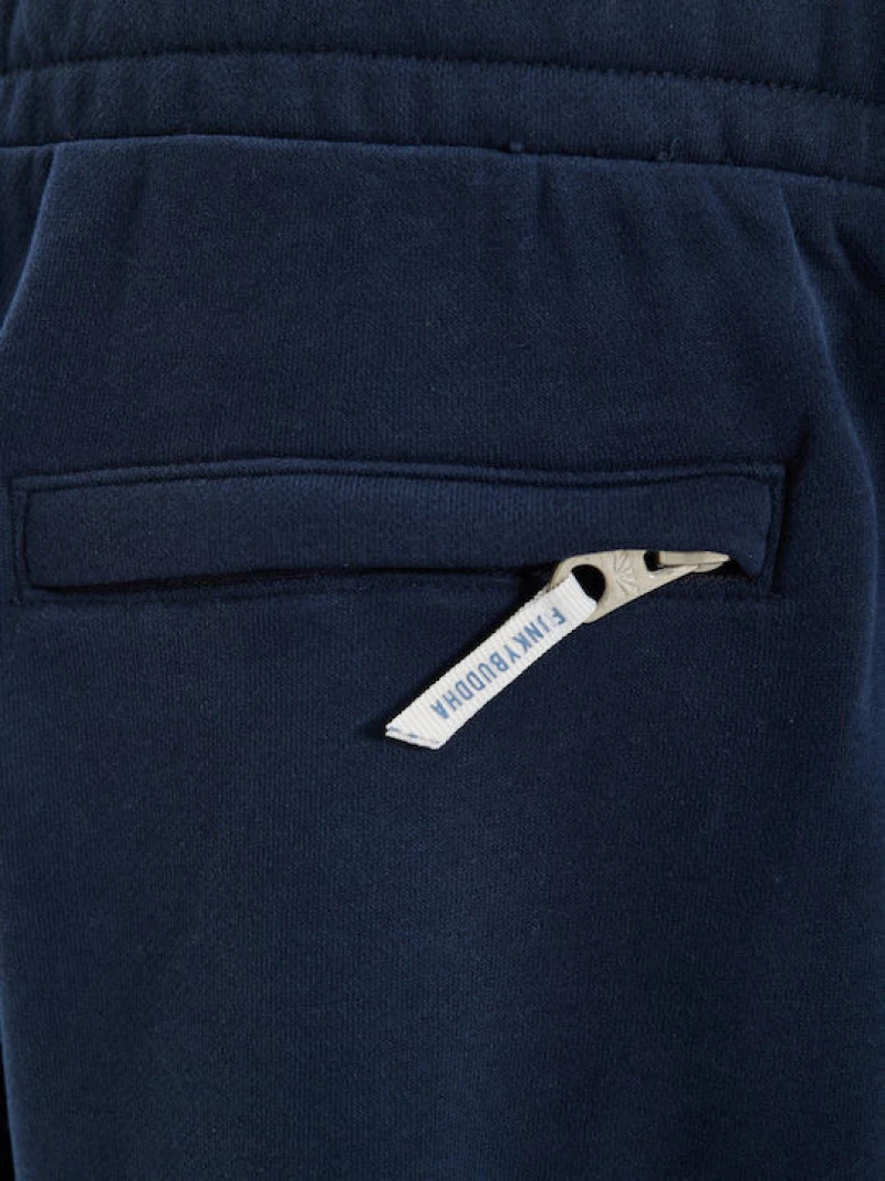 Funky Buddha Essential ανδρική αθλητική βερμούδα μπλε FBM013-050-03-Navy