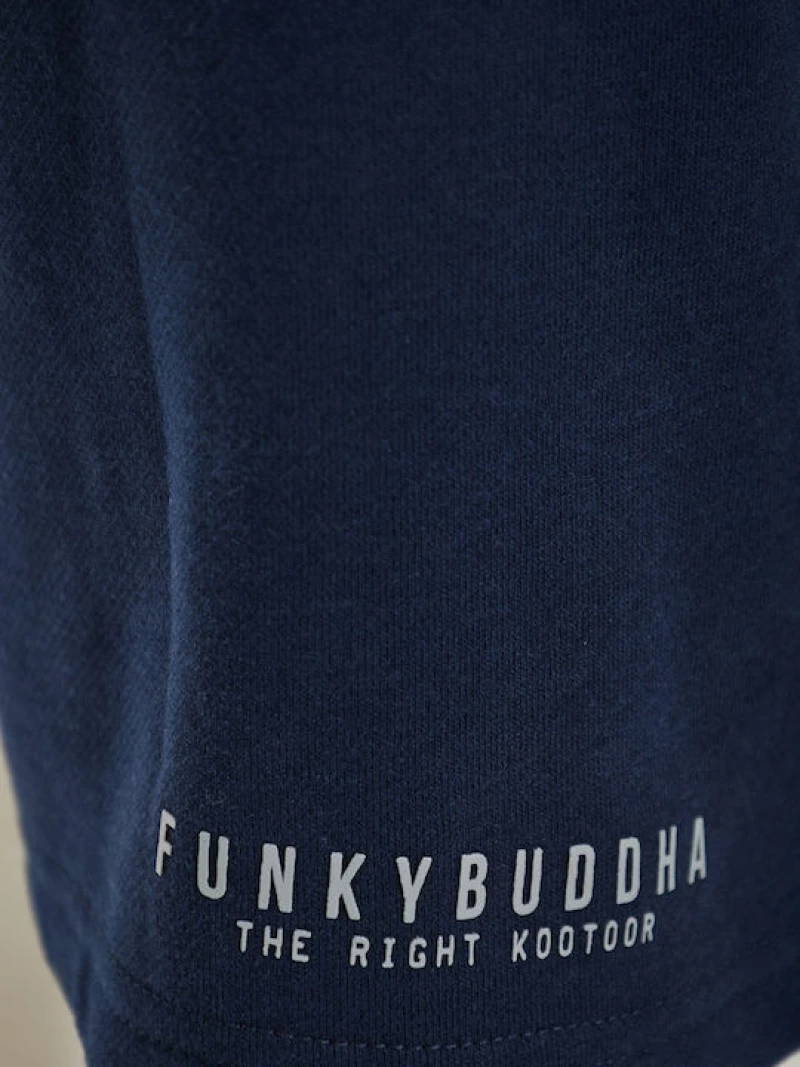 Funky Buddha Essential ανδρική αθλητική βερμούδα μπλε FBM013-050-03-Navy