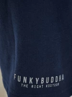 Funky Buddha Essential ανδρική αθλητική βερμούδα μπλε FBM013-050-03-Navy