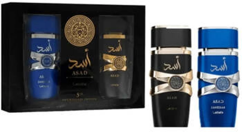 Lattafa Perfumes-Asad Dárková sada Asad EDP  100 ml a  Asad Zanzibar EDP 100 ml -200ml
