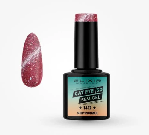 ELIXIR 1412 Color Coat Cat Eye 5D Semigel Shiny Romance 8ml