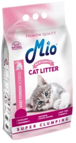 Άμμος Γάτας Mio με Άρωμα Baby Powder – Χοντρή