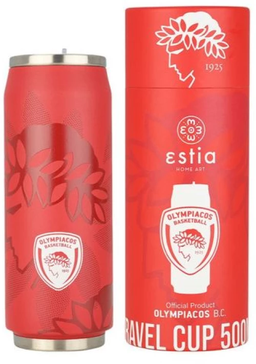 Estia Θερμός – Ποτήρι Για Καφέ Travel Cup Olympiacos BC Edition 500ml 00-27117