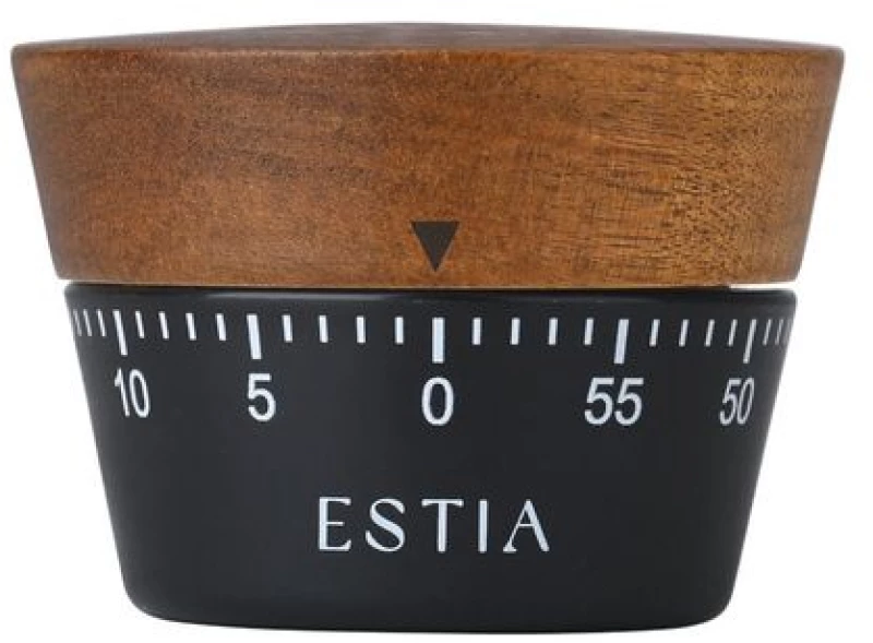 Estia Χρονόμετρο Κουζίνας Allure Αναλογικό 60 Λεπτών Μαύρο 01-32722
