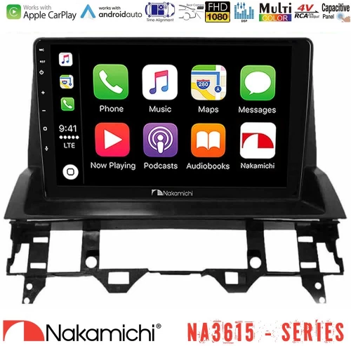 Nakamichi NA3615 Series Με Wireless Carplay & Android Auto  Mazda6 2002-2006 Media Station Tablet 9"