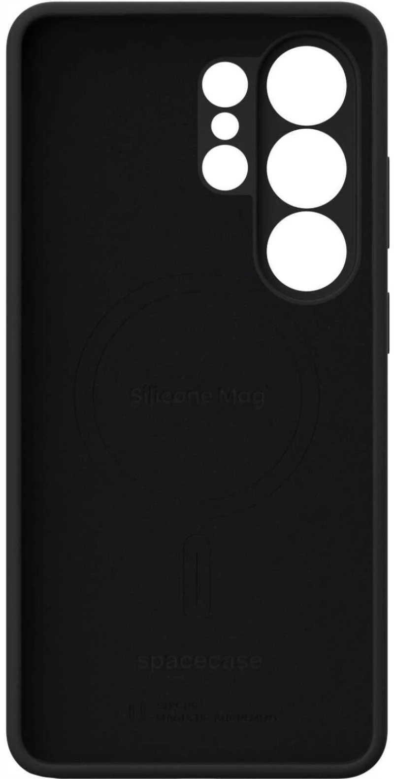 Θήκη Samsung Galaxy S26 Ultra Spacecase Silicone Mag Case Σιλικόνης με MagSafe - Black (5905719139636)