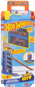 HOT WHEELS CITY ΜΙΝΙ ΓΚΑΡΑΖ ΠΙΣΤΑ SPEED & GO GARAGE (#JMJ53)